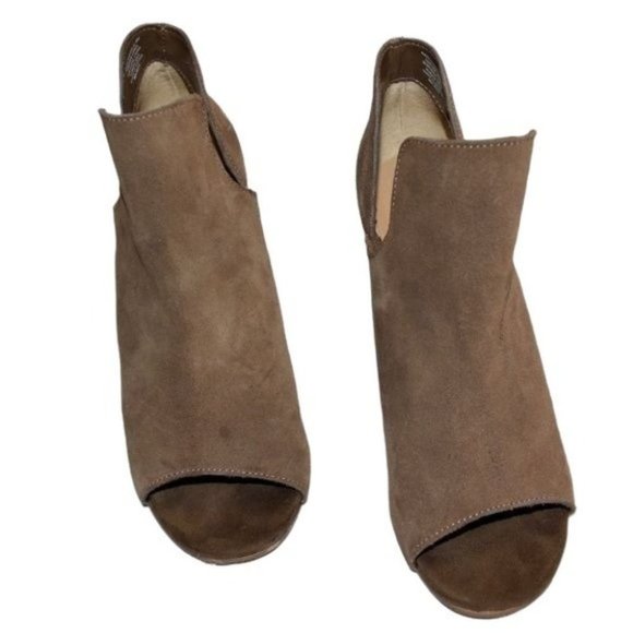 Steve Madden Brown Peep Toe Booties - Picture 8 of 8